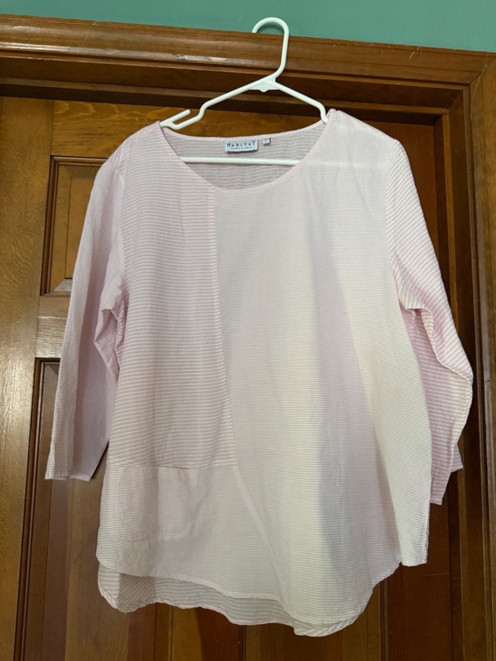 Habitat Pale Pink Striped Tunic Top